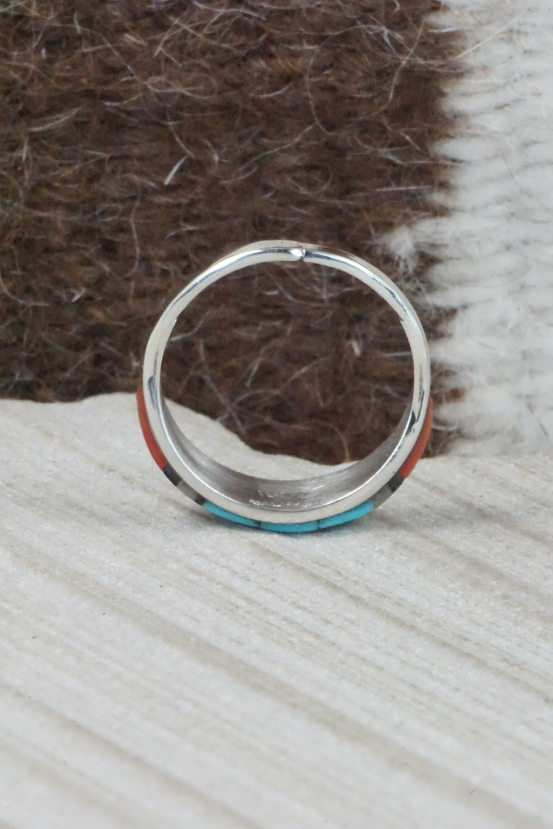 Multi Stone & Sterling Silver Ring - Cena Hernandez - Size 7.25