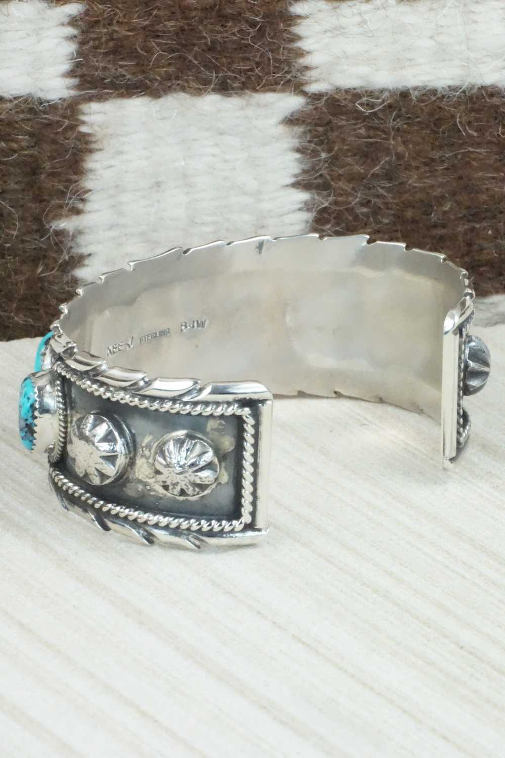 Turquoise & Sterling Silver Bracelet - Vernon Johnson
