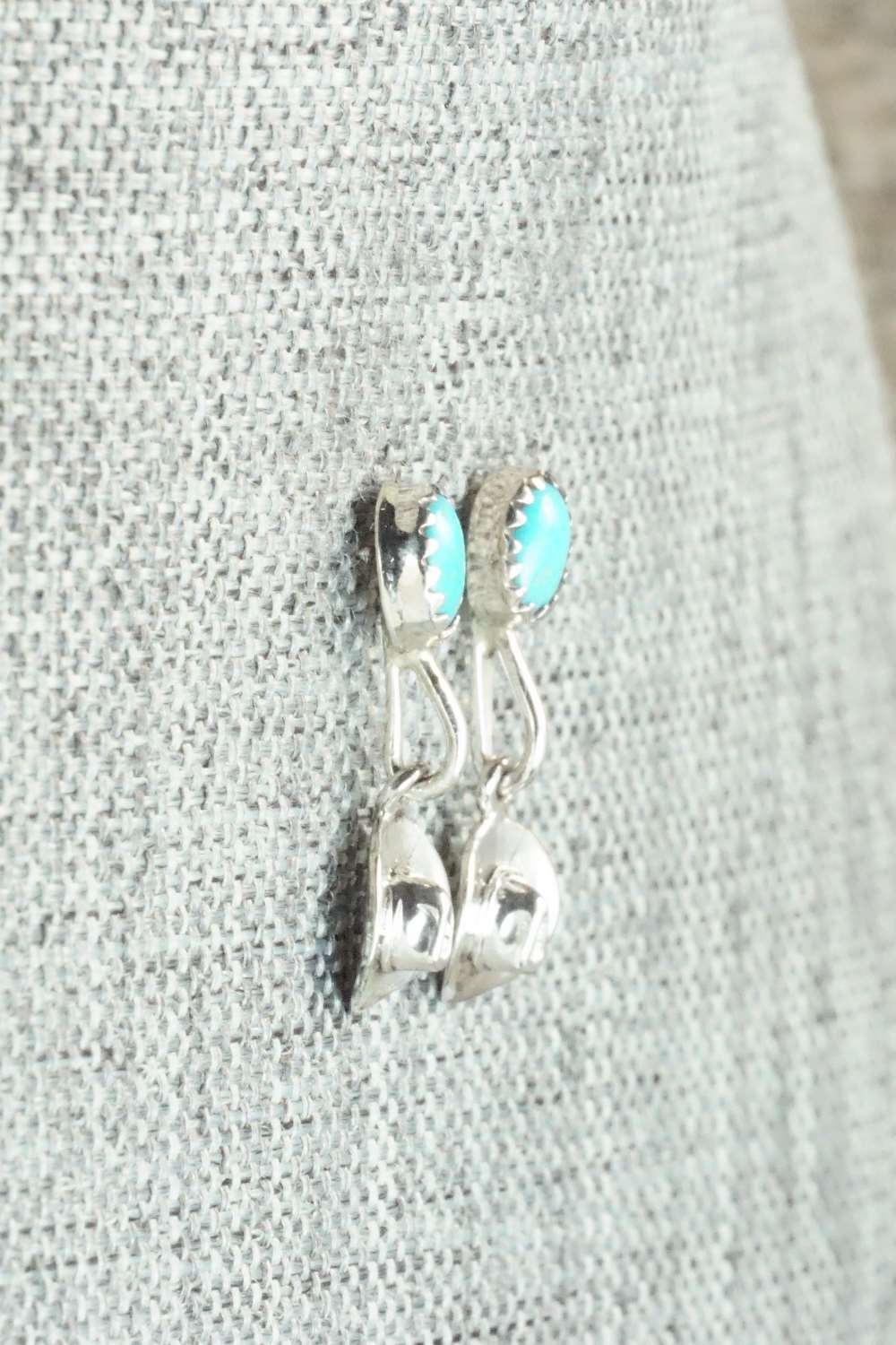 Turquoise & Sterling Silver Earrings - Sharon McCarthy