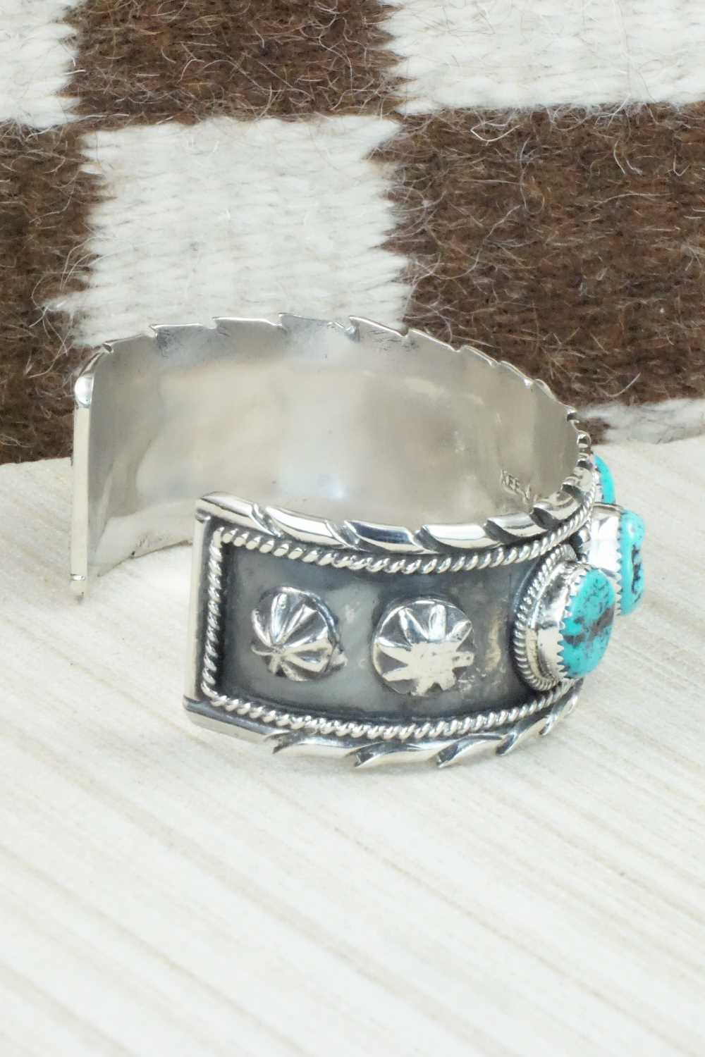 Turquoise & Sterling Silver Bracelet - Vernon Johnson