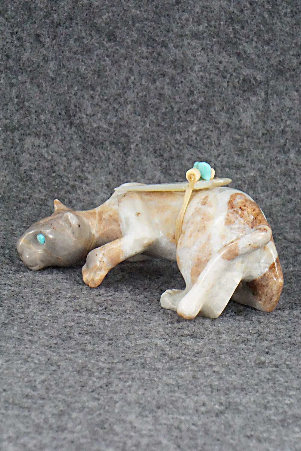 Mountain Lion Zuni Fetish Carving - Albert Eustace