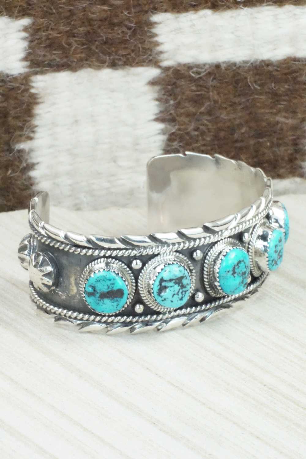 Turquoise & Sterling Silver Bracelet - Vernon Johnson