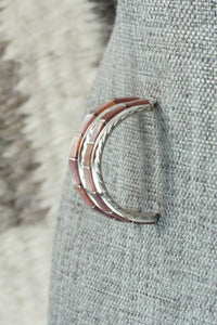 Mother of Pearl & Sterling Silver Inlay Earrings - Malcolm Chavez