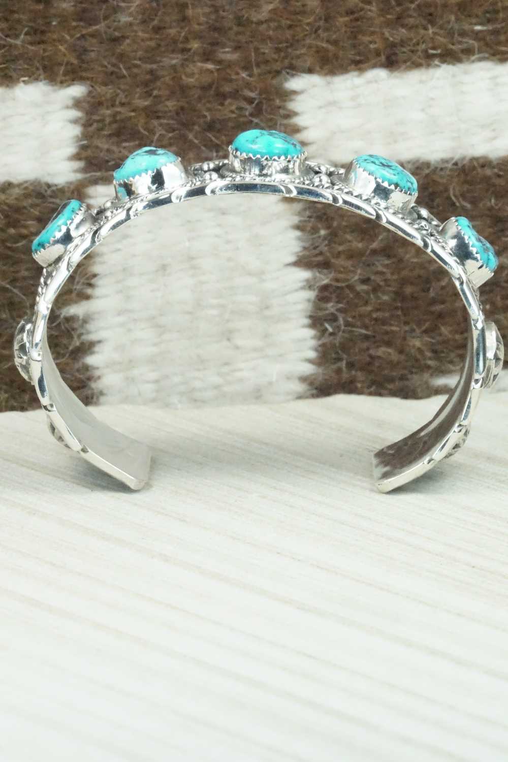Turquoise & Sterling Silver Bracelet - Vernon Johnson
