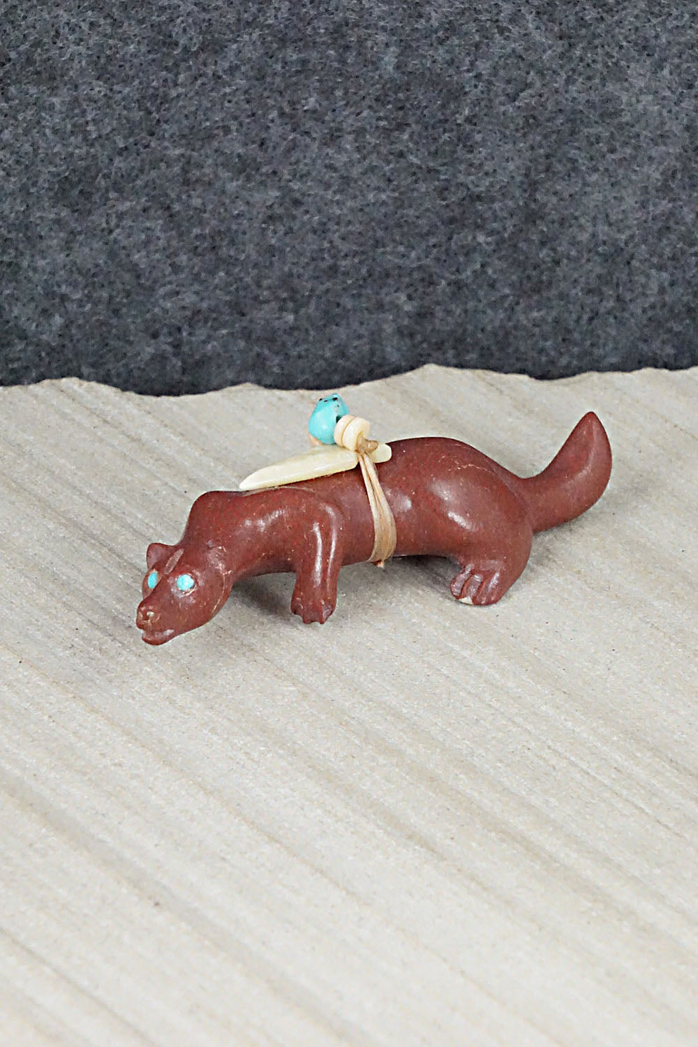 Wolf Zuni Fetish Carving - Albert Eustace