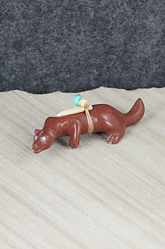 Wolf Zuni Fetish Carving - Albert Eustace