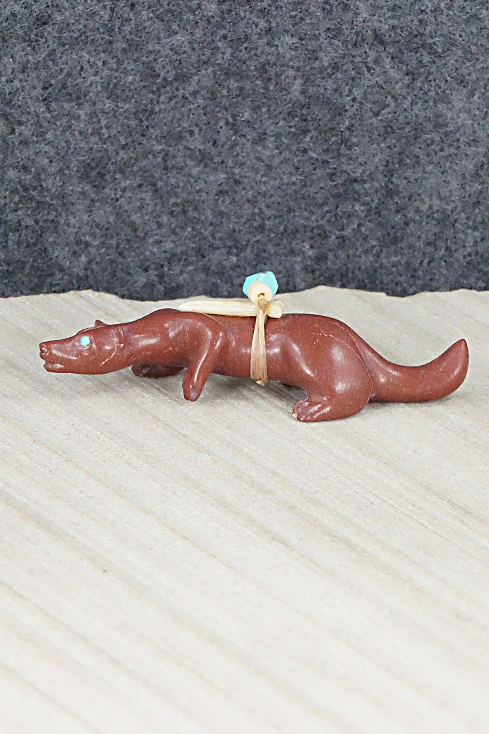 Wolf Zuni Fetish Carving - Albert Eustace
