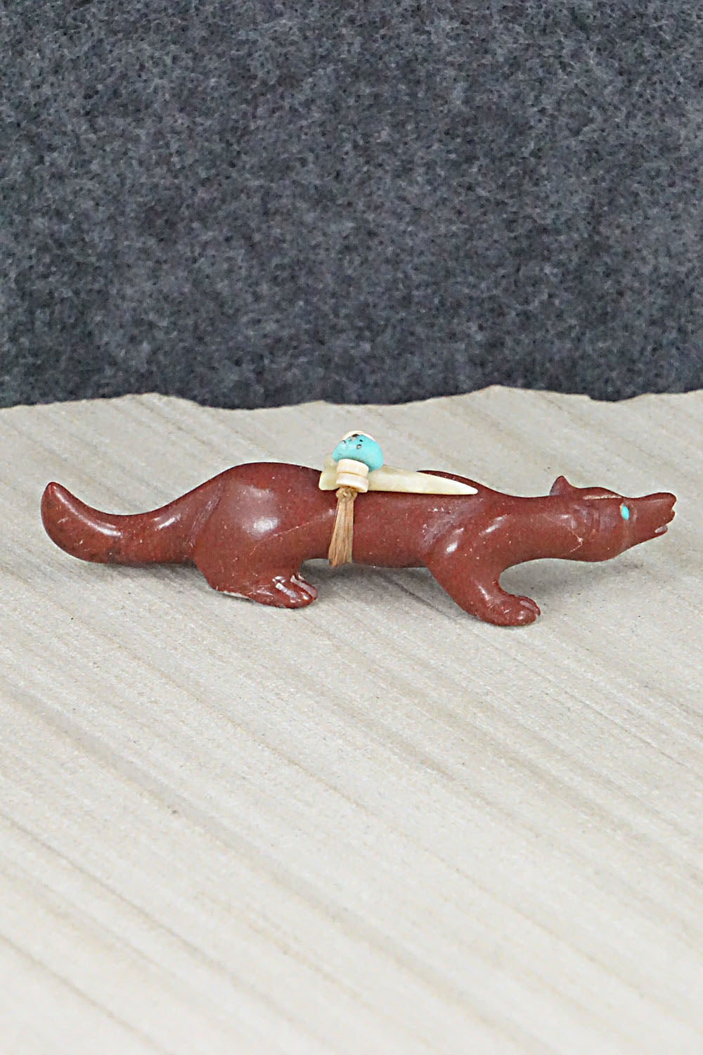 Wolf Zuni Fetish Carving - Albert Eustace