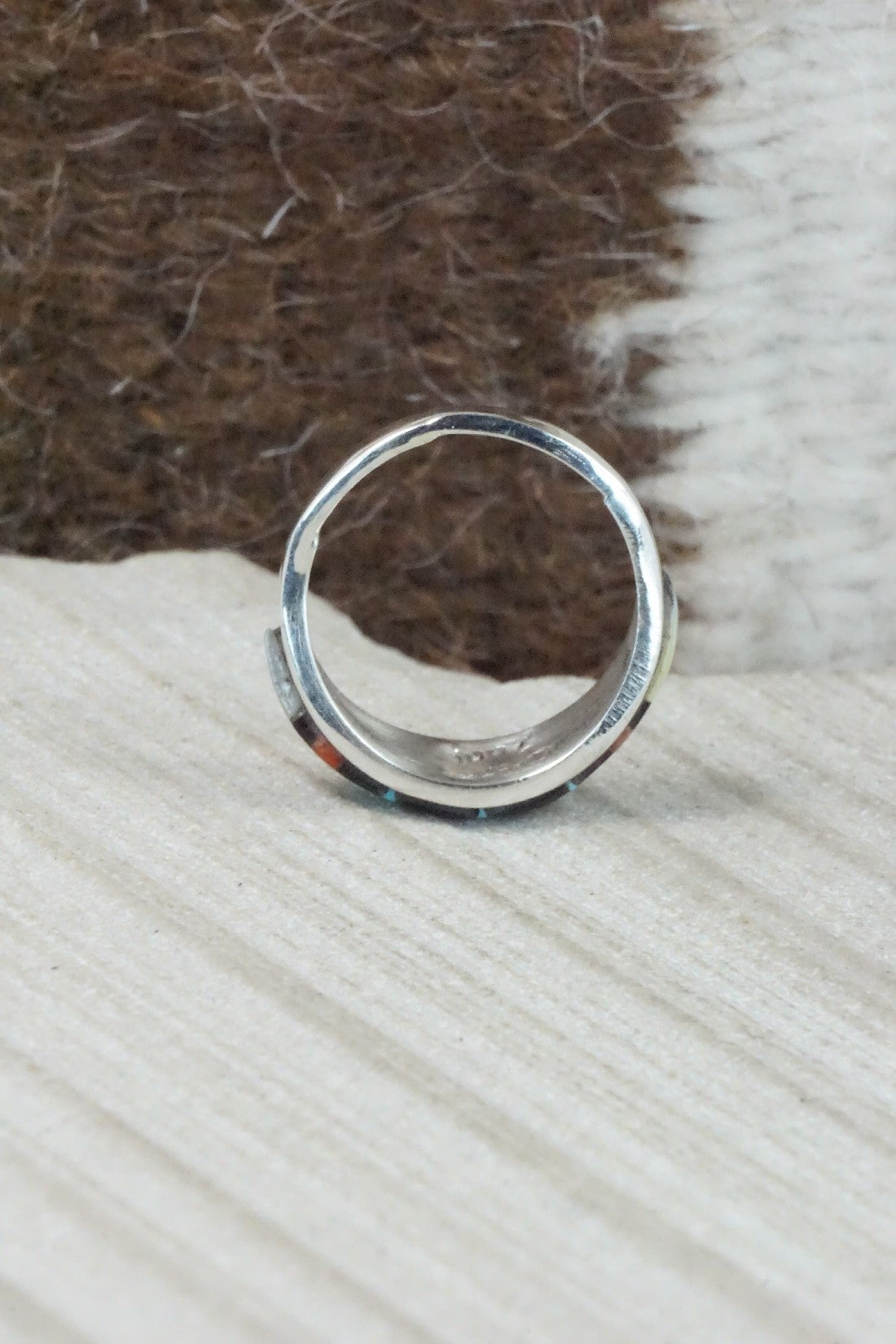 Multi Stone & Sterling Silver Ring - Cena Hernandez - Size 5
