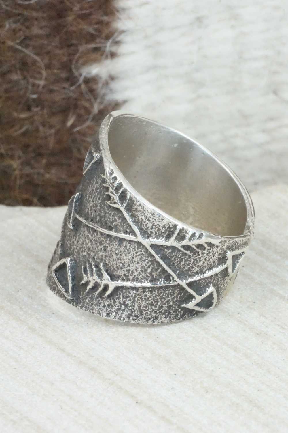 Sterling Silver Ring - Delbert Arviso - Size 12.5