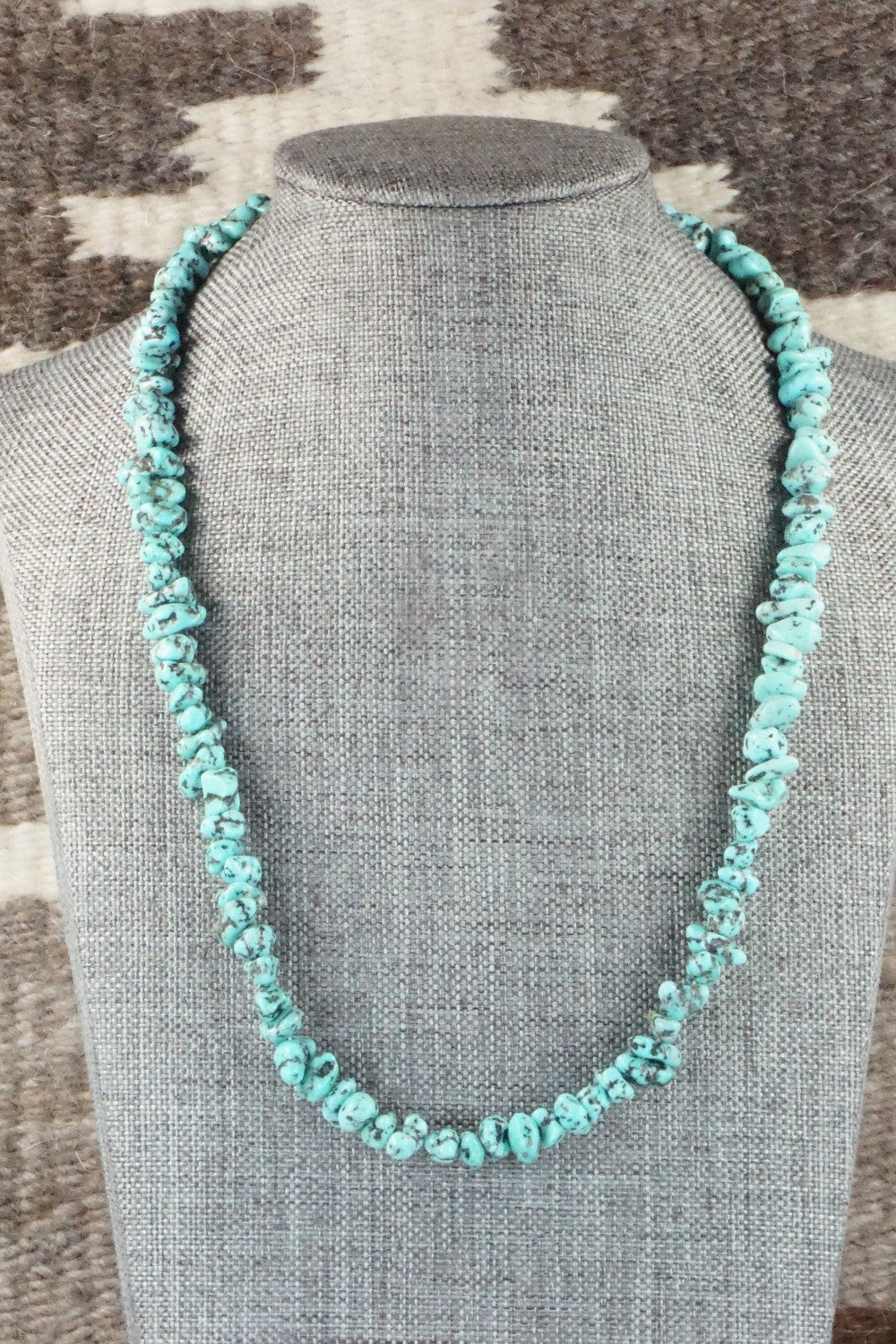 Turquoise & Sterling Silver Necklace - Louise Joe