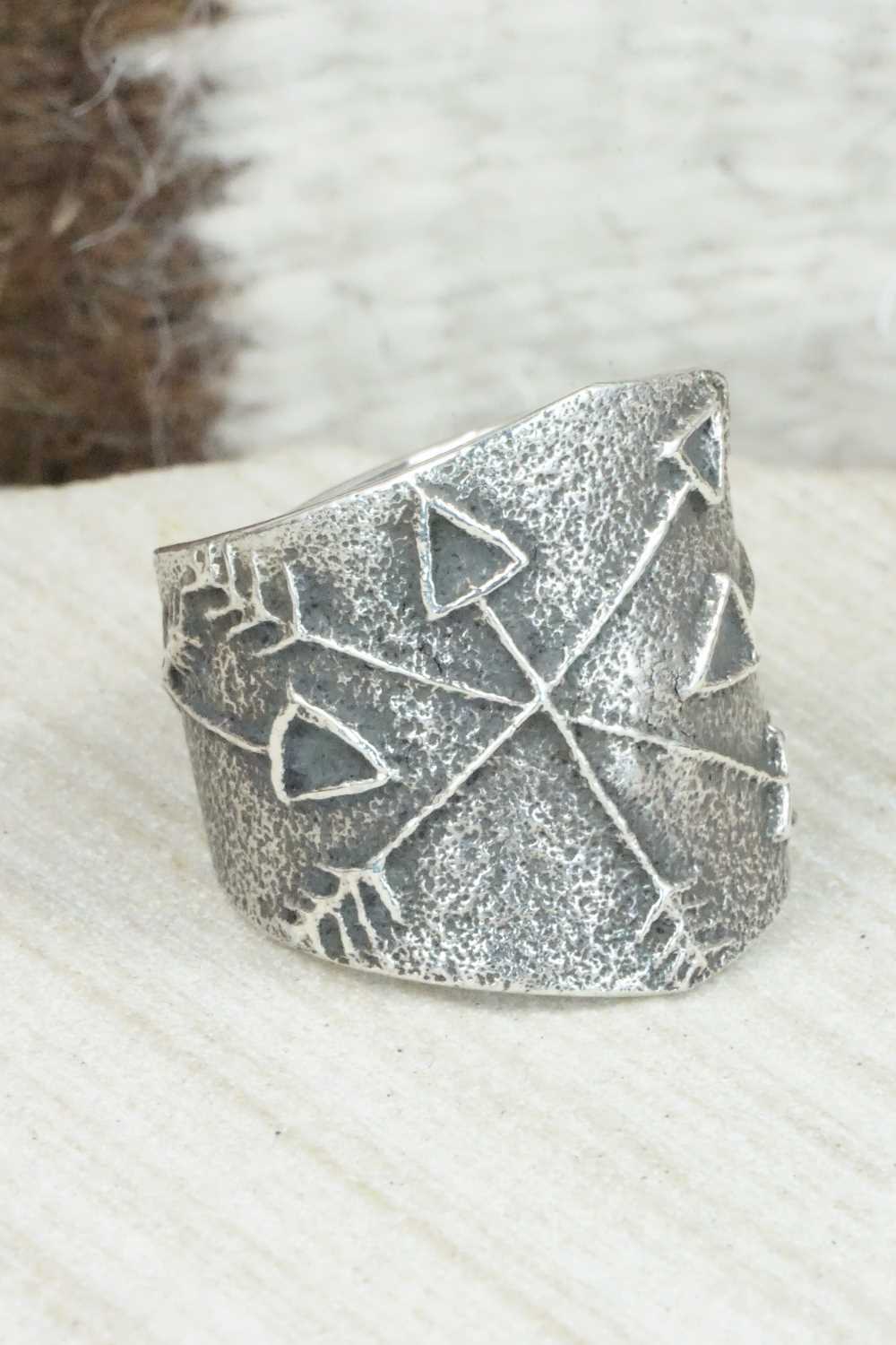 Sterling Silver Ring - Delbert Arviso - Size 12.5