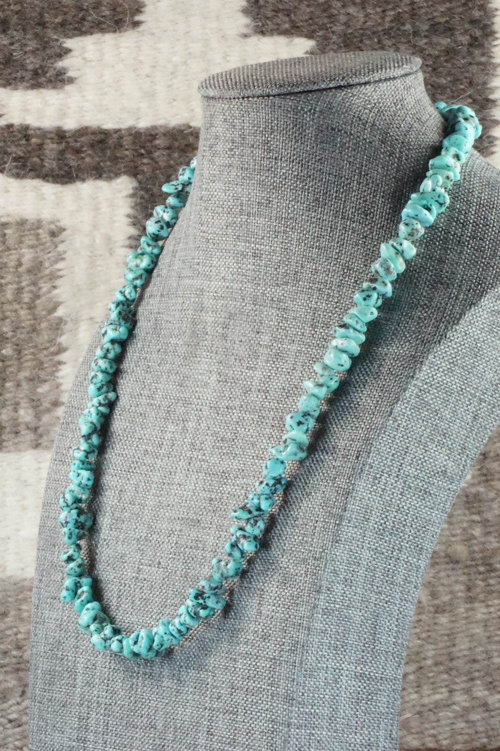 Turquoise & Sterling Silver Necklace - Louise Joe