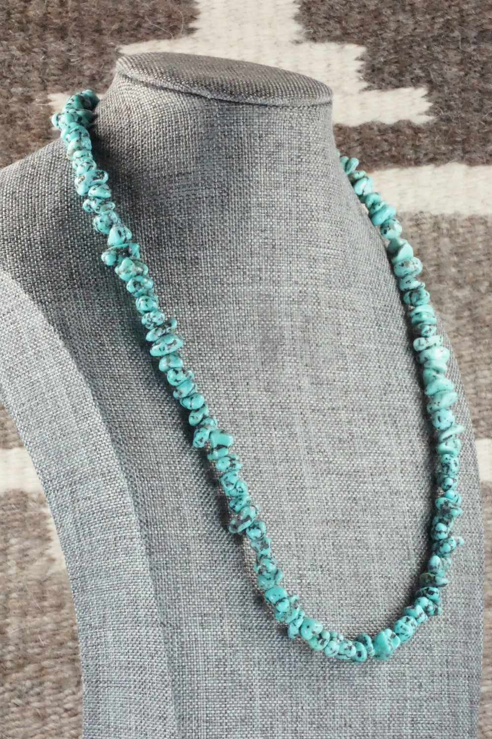 Turquoise & Sterling Silver Necklace - Louise Joe