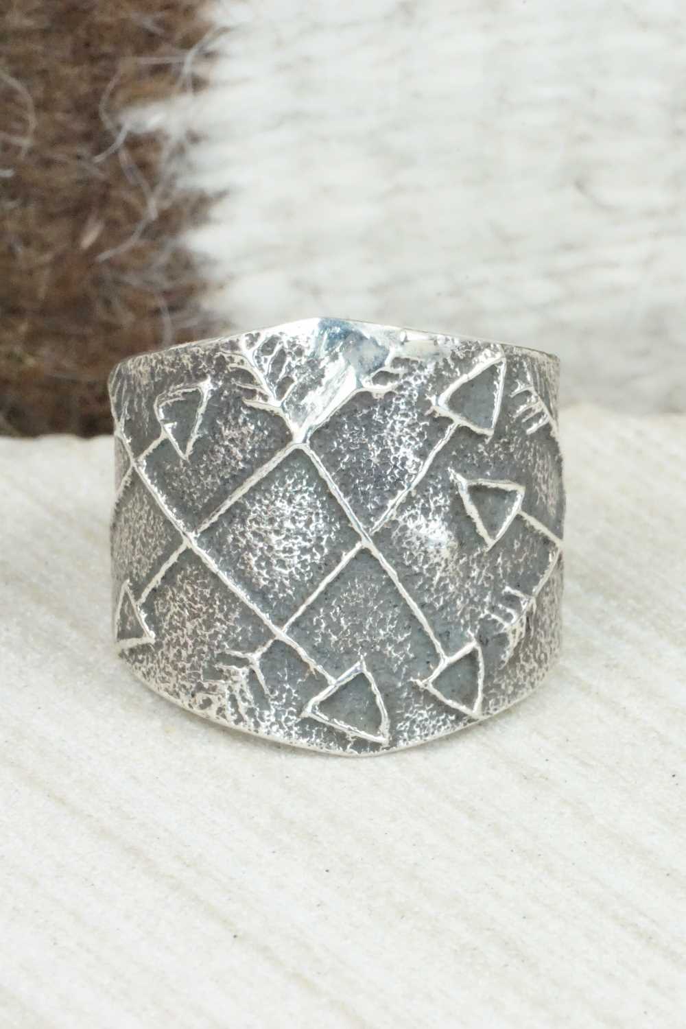 Sterling Silver Ring - Delbert Arviso - Size 14.5