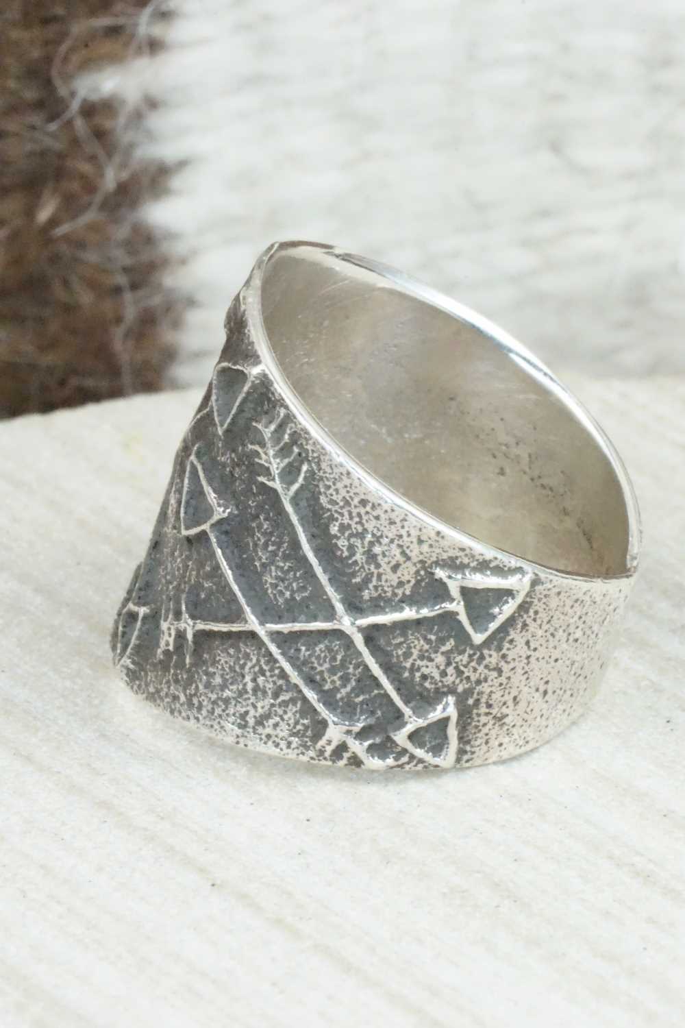 Sterling Silver Ring - Delbert Arviso - Size 14.5