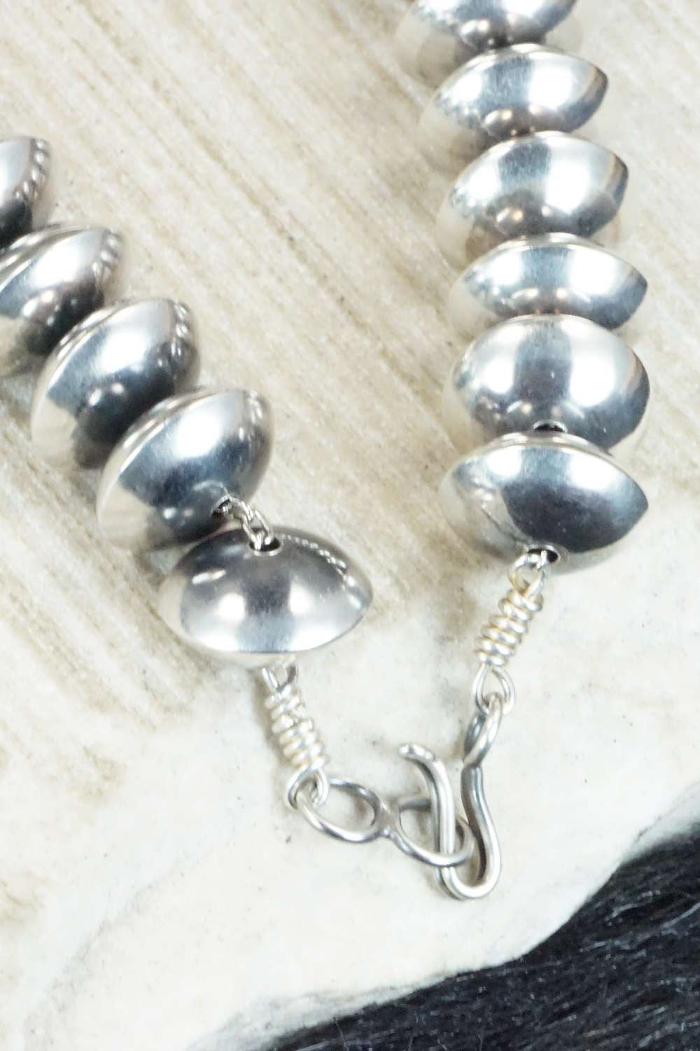Sterling Silver Navajo Pearl Necklace - Jan Mariano