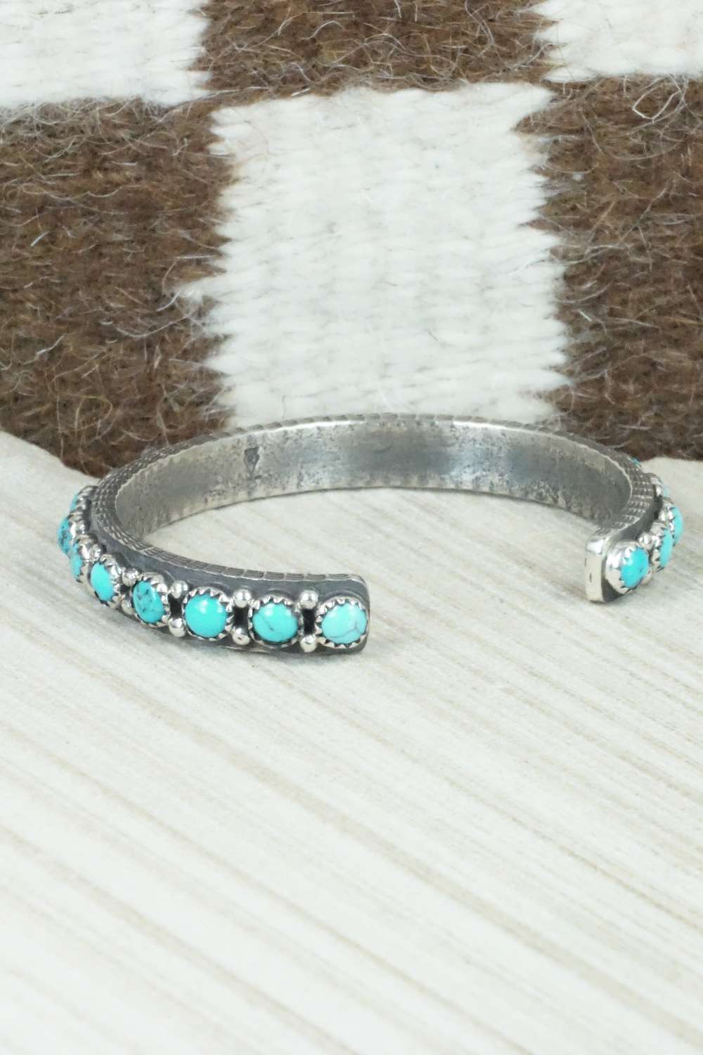 Turquoise & Sterling Silver Bracelet - Ernest Rangel