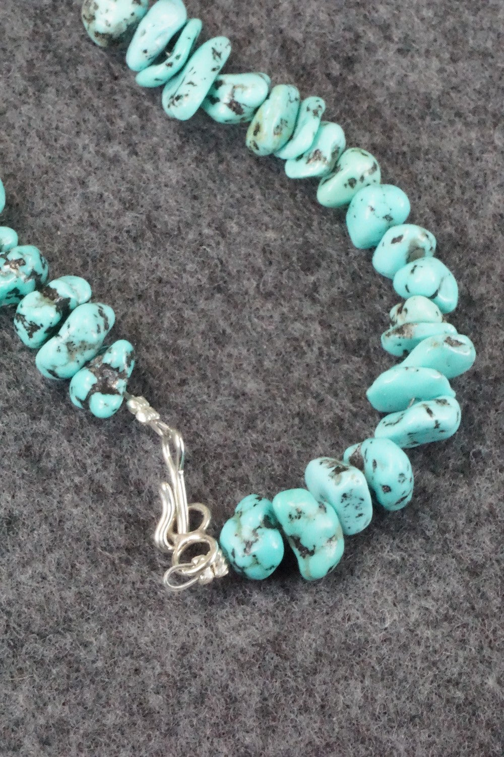 Turquoise & Sterling Silver Necklace - Louise Joe