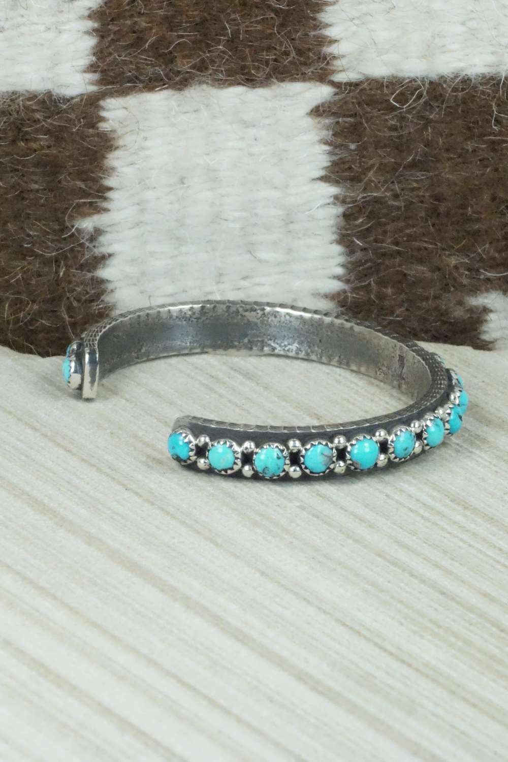 Turquoise & Sterling Silver Bracelet - Ernest Rangel