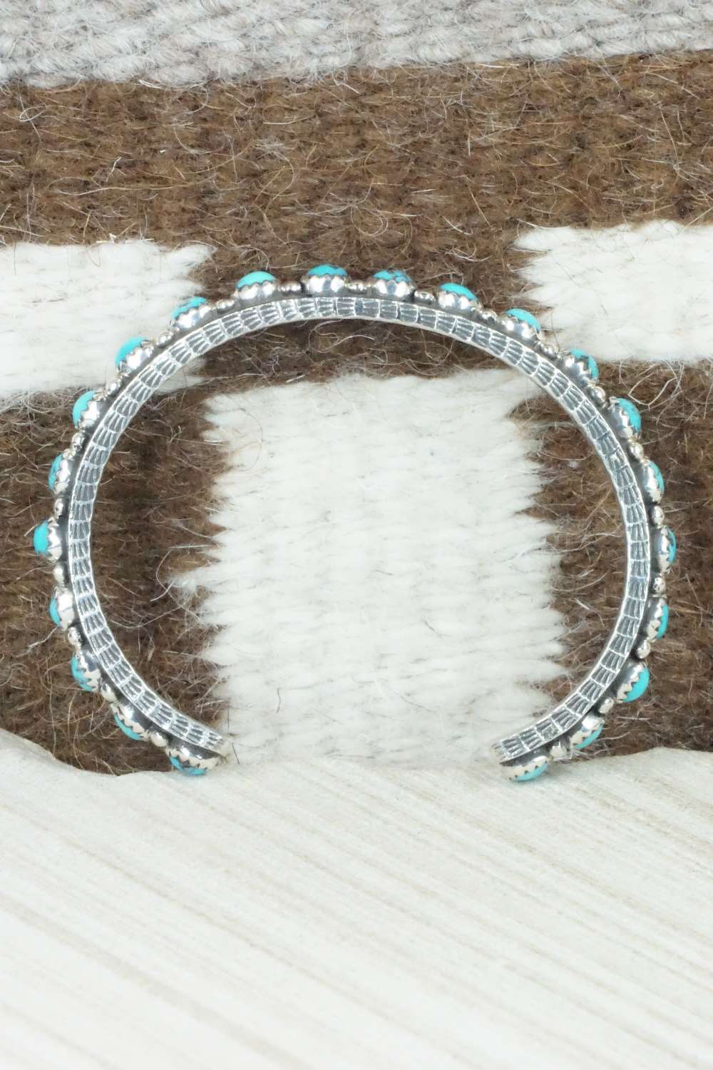 Turquoise & Sterling Silver Bracelet - Ernest Rangel