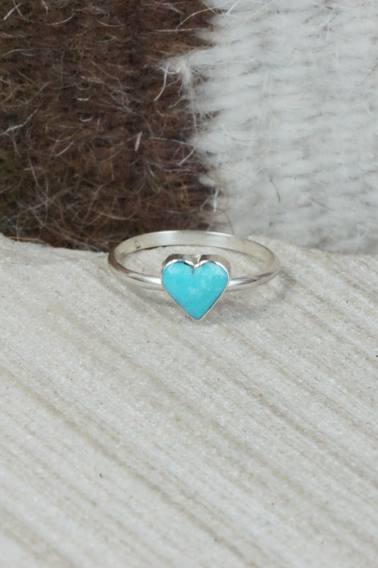 Turquoise & Sterling Silver Ring - A Lalio - Size 5.25