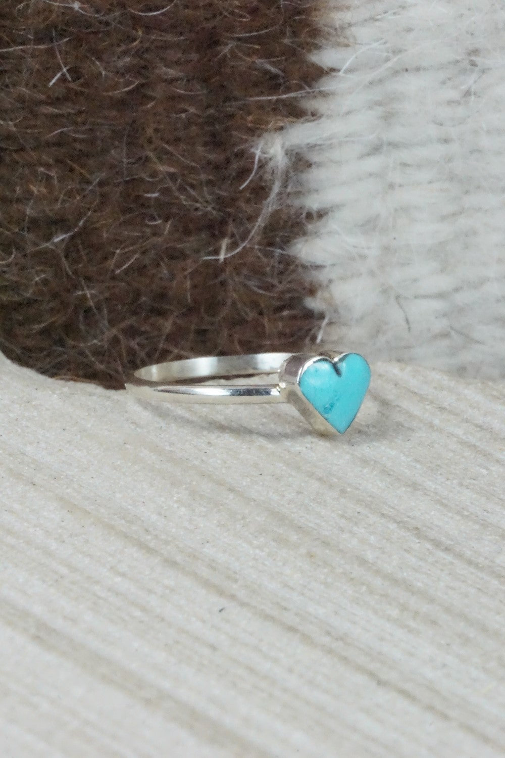 Turquoise & Sterling Silver Ring - A Lalio - Size 6