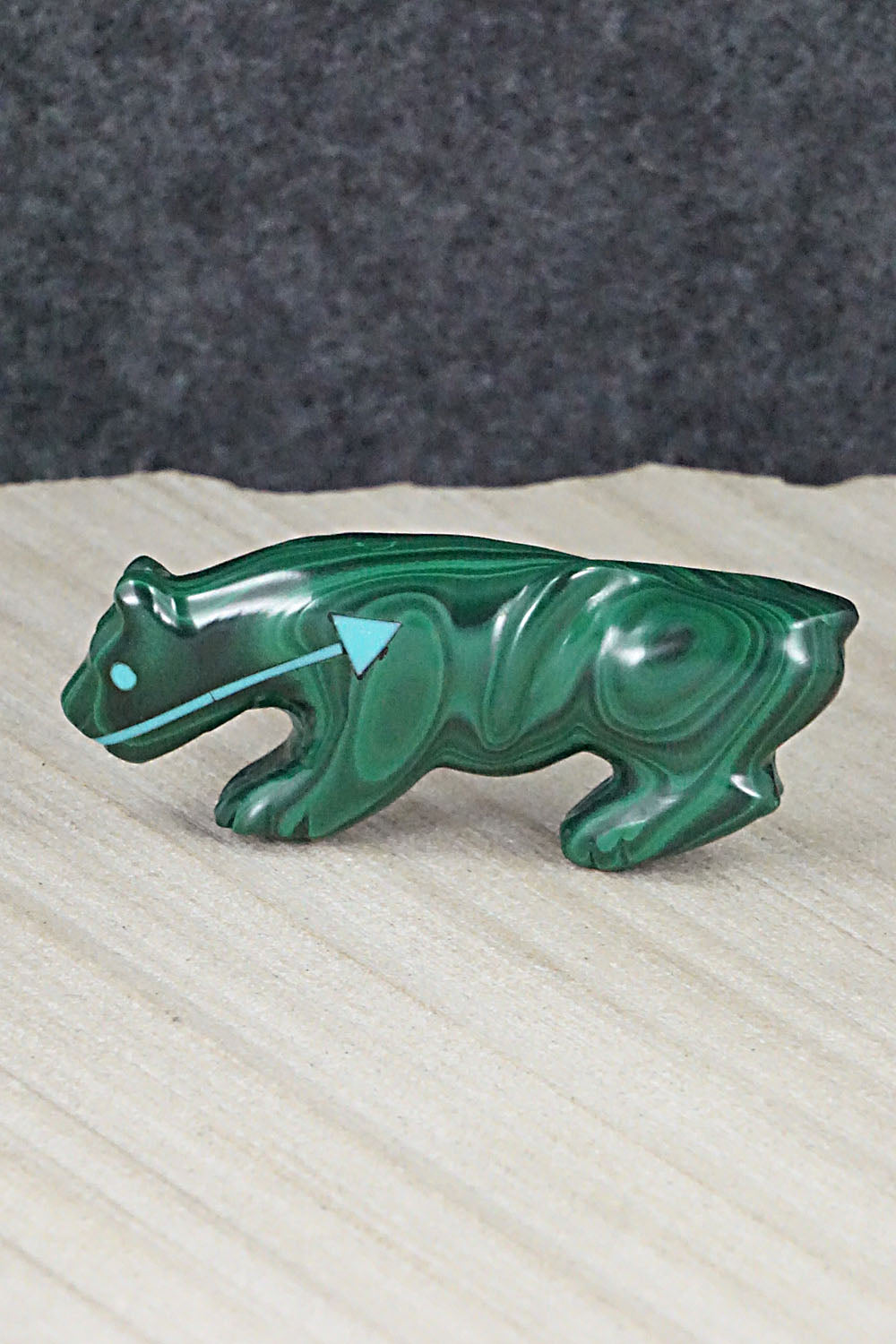 Mountain Lion Zuni Fetish Carving - Andres Quandelacy