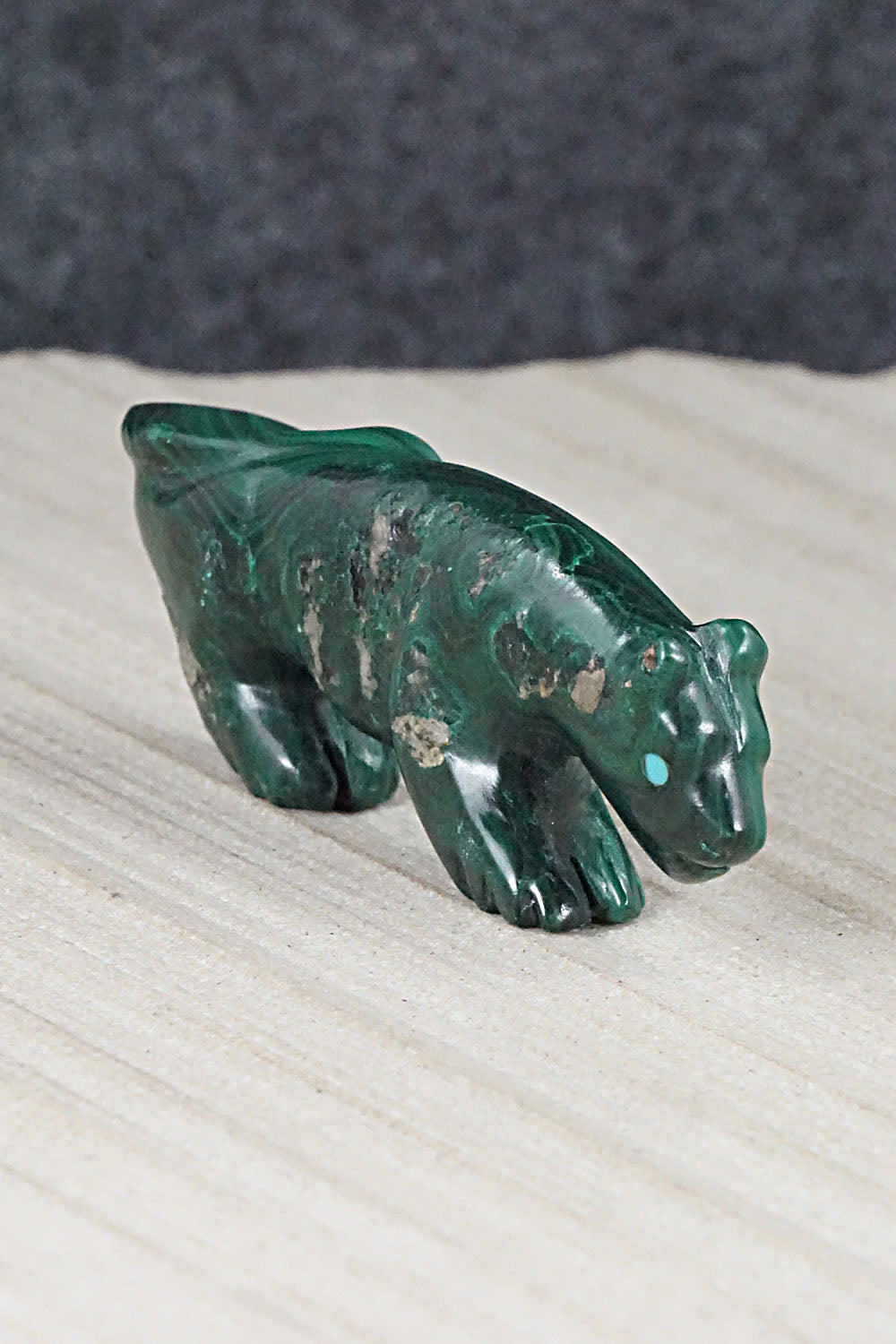 Mountain Lion Zuni Fetish Carving - Andres Quandelacy