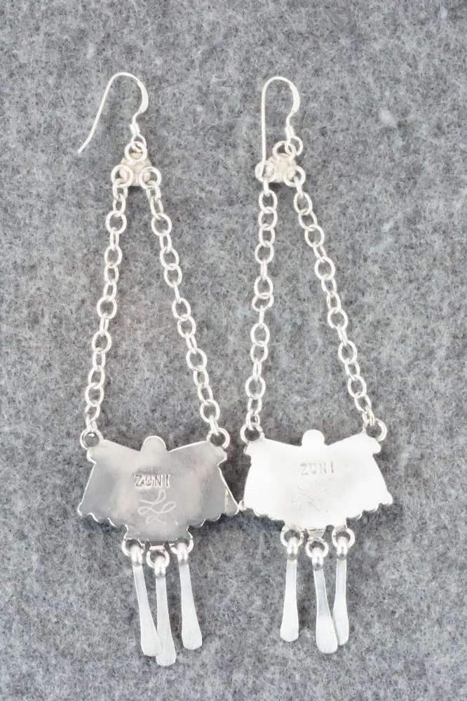Turquoise & Sterling Silver Necklace and Earrings Set - Levon Loncassion