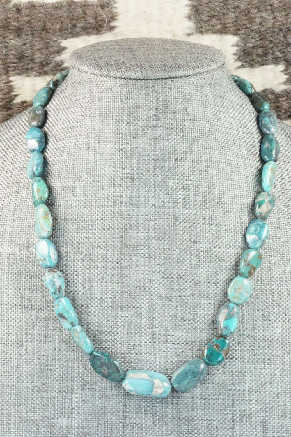 Turquoise & Sterling Silver Necklace - Doreen Jake
