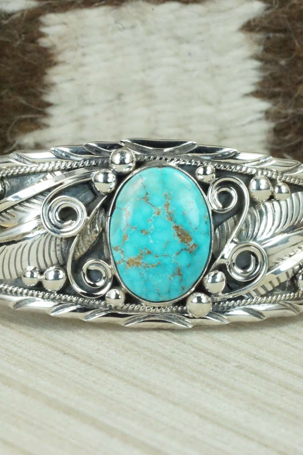 Turquoise & Sterling Silver Bracelet - Davey Morgan