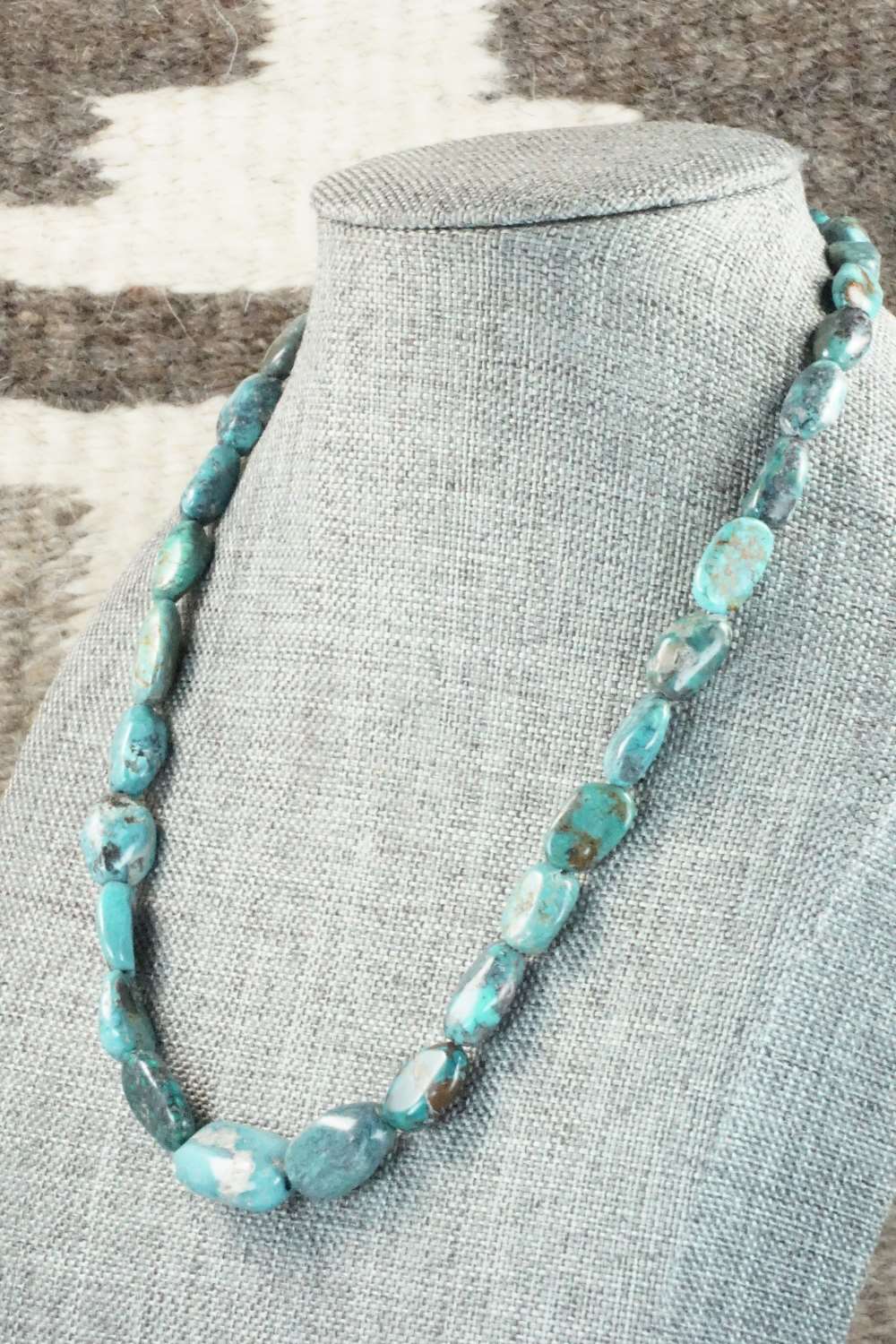 Turquoise & Sterling Silver Necklace - Doreen Jake