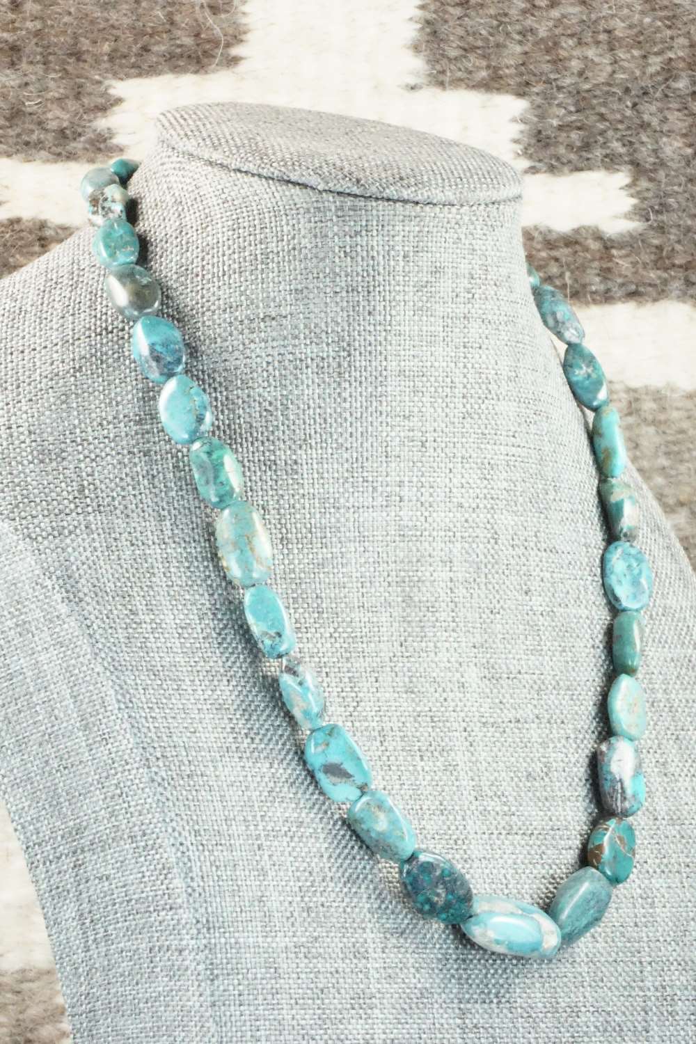 Turquoise & Sterling Silver Necklace - Doreen Jake