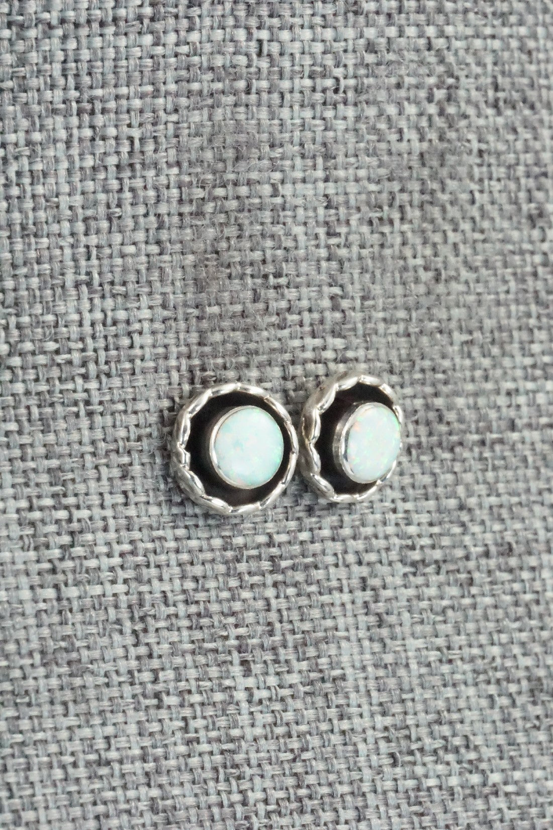 Opalite & Sterling Silver Earrings - Corina Leekity