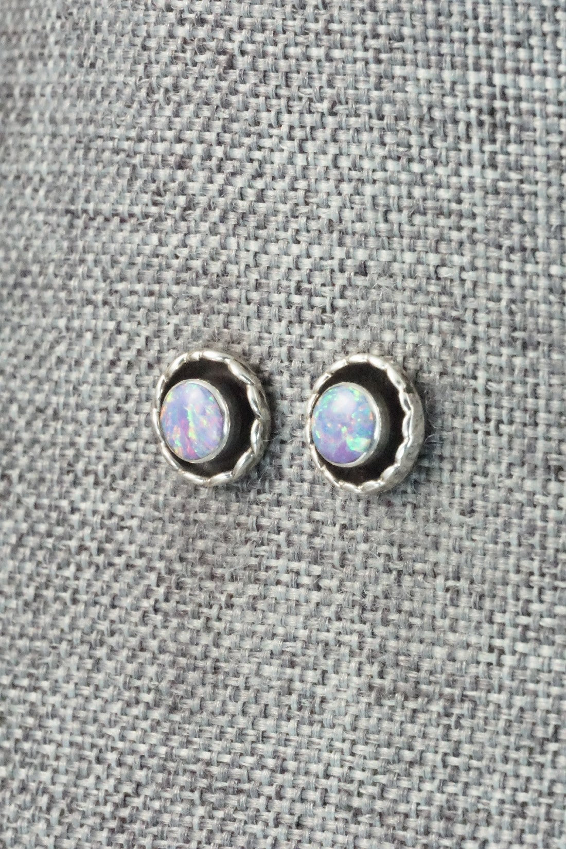 Opalite & Sterling Silver Earrings - Corina Leekity