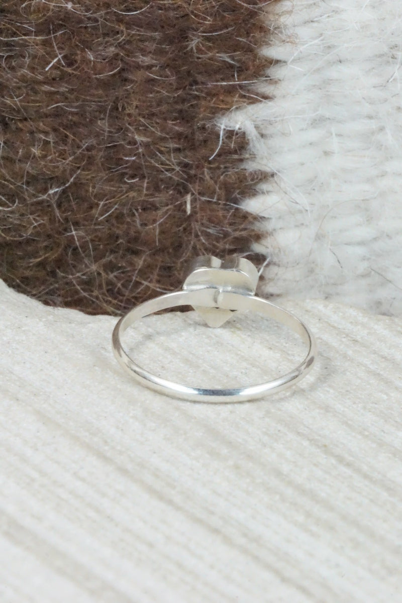 Turquoise & Sterling Silver Ring - A Lalio - Size 4