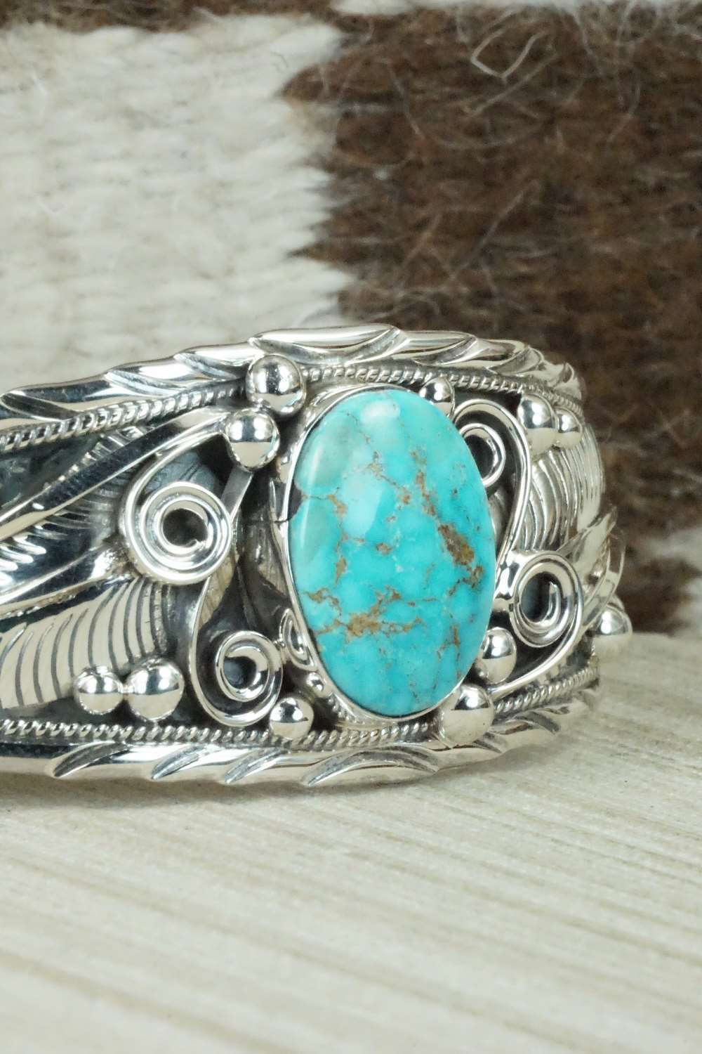 Turquoise & Sterling Silver Bracelet - Davey Morgan