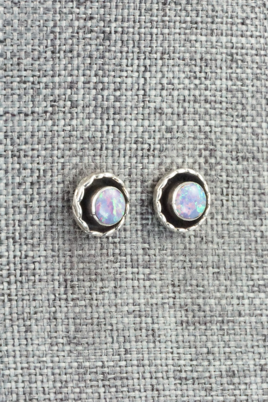 Opalite & Sterling Silver Earrings - Corina Leekity