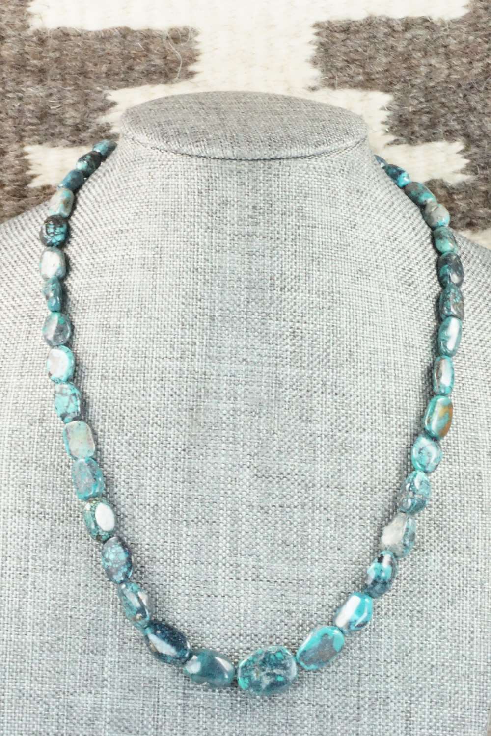 Turquoise & Sterling Silver Necklace - Doreen Jake