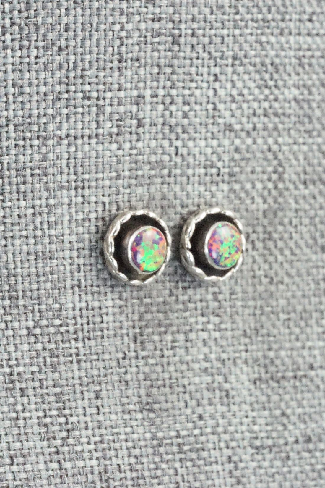 Opalite & Sterling Silver Earrings - Corina Leekity