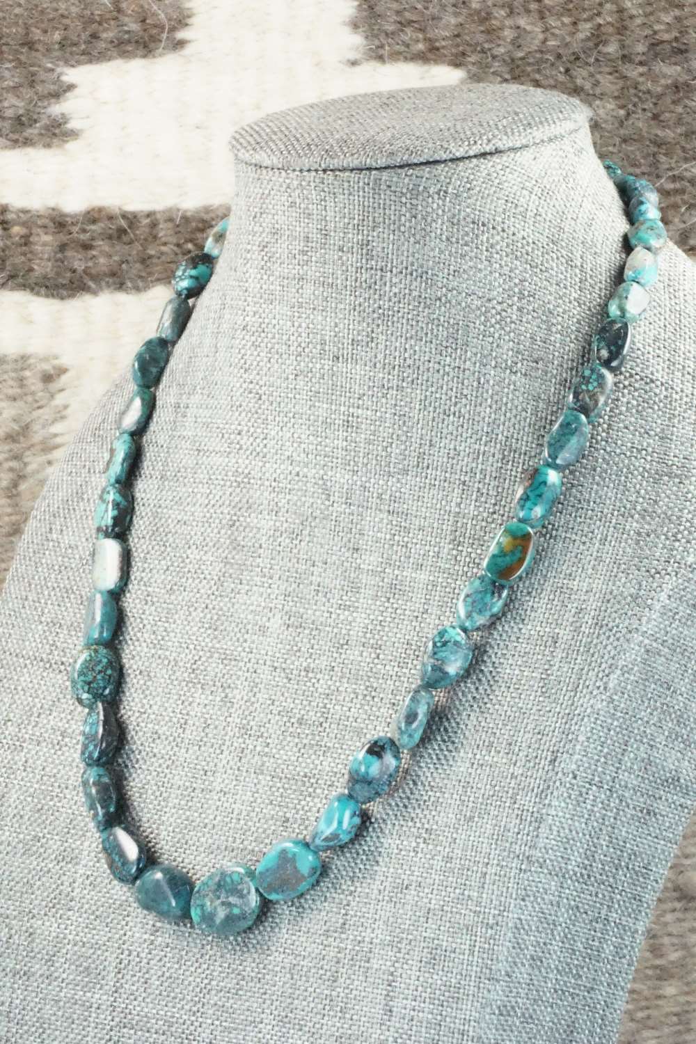 Turquoise & Sterling Silver Necklace - Doreen Jake