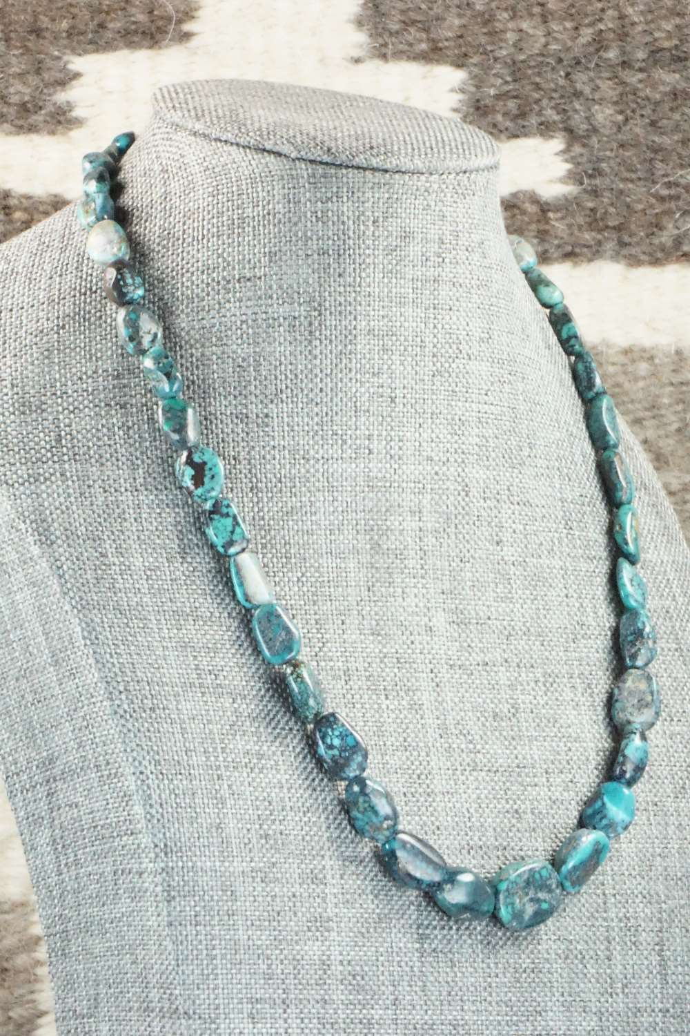 Turquoise & Sterling Silver Necklace - Doreen Jake