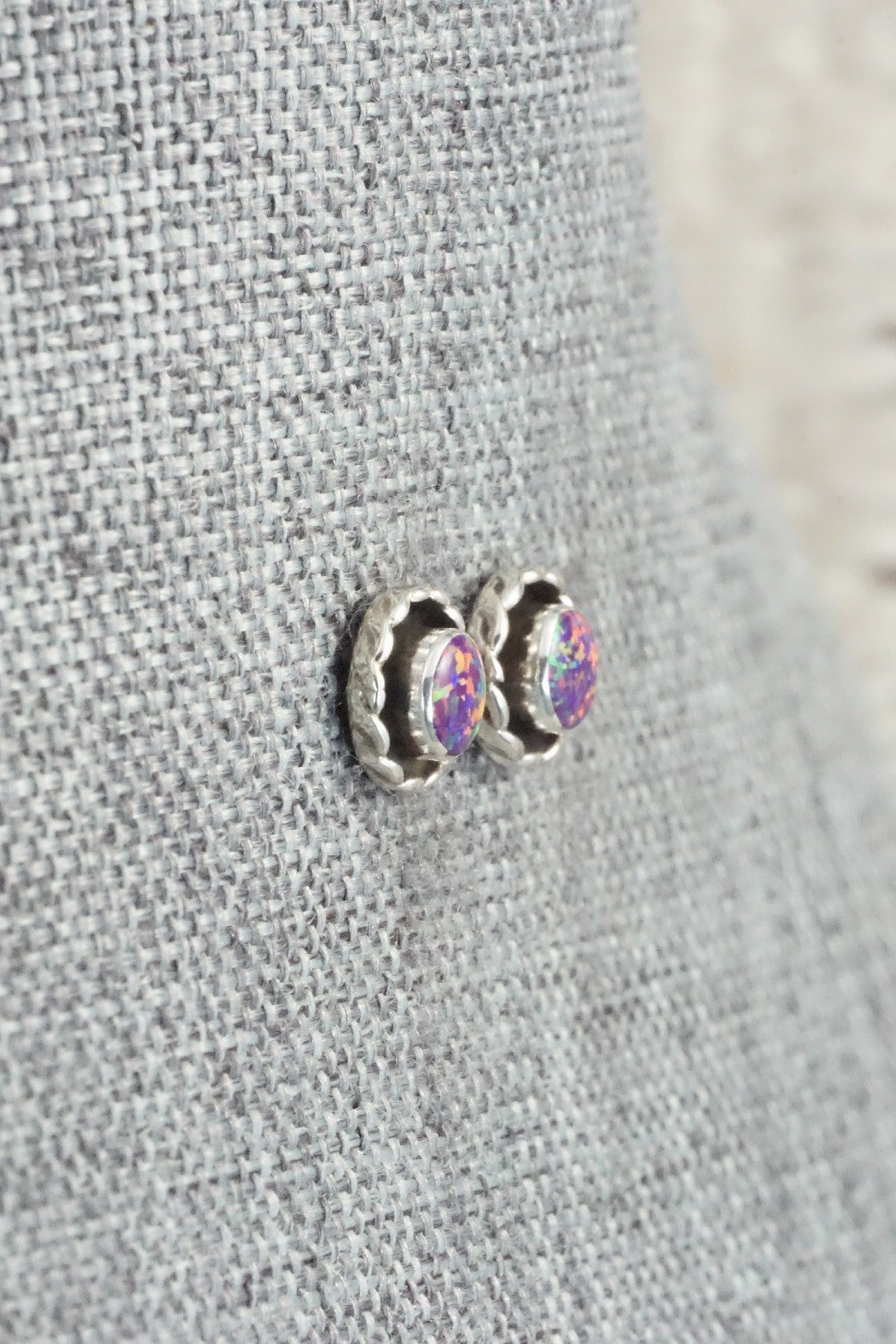 Opalite & Sterling Silver Earrings - Corina Leekity