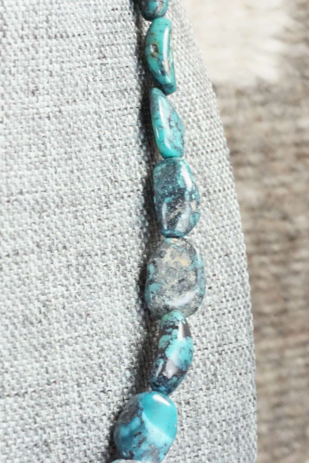 Turquoise & Sterling Silver Necklace - Doreen Jake