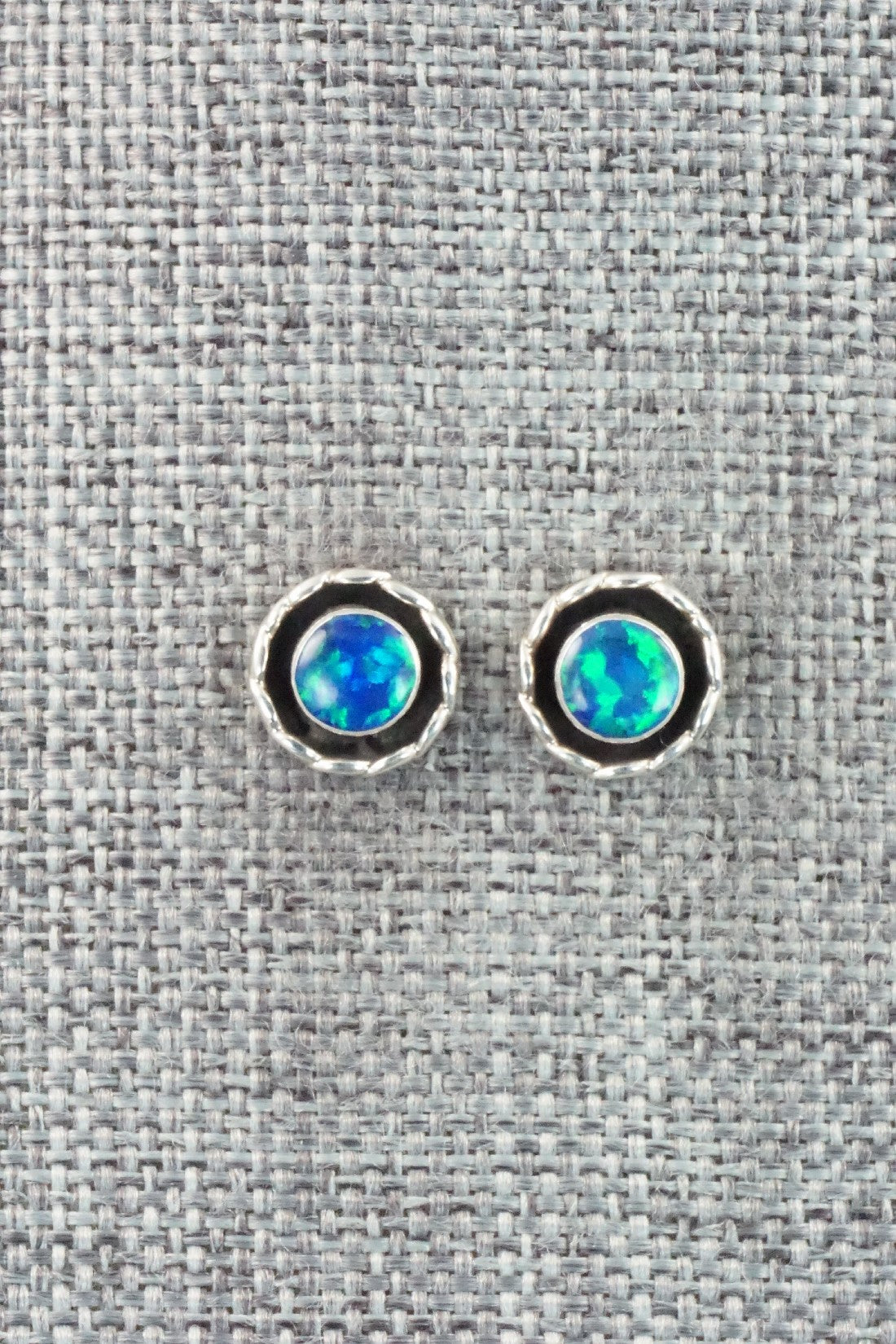 Opalite & Sterling Silver Earrings - Corina Leekity