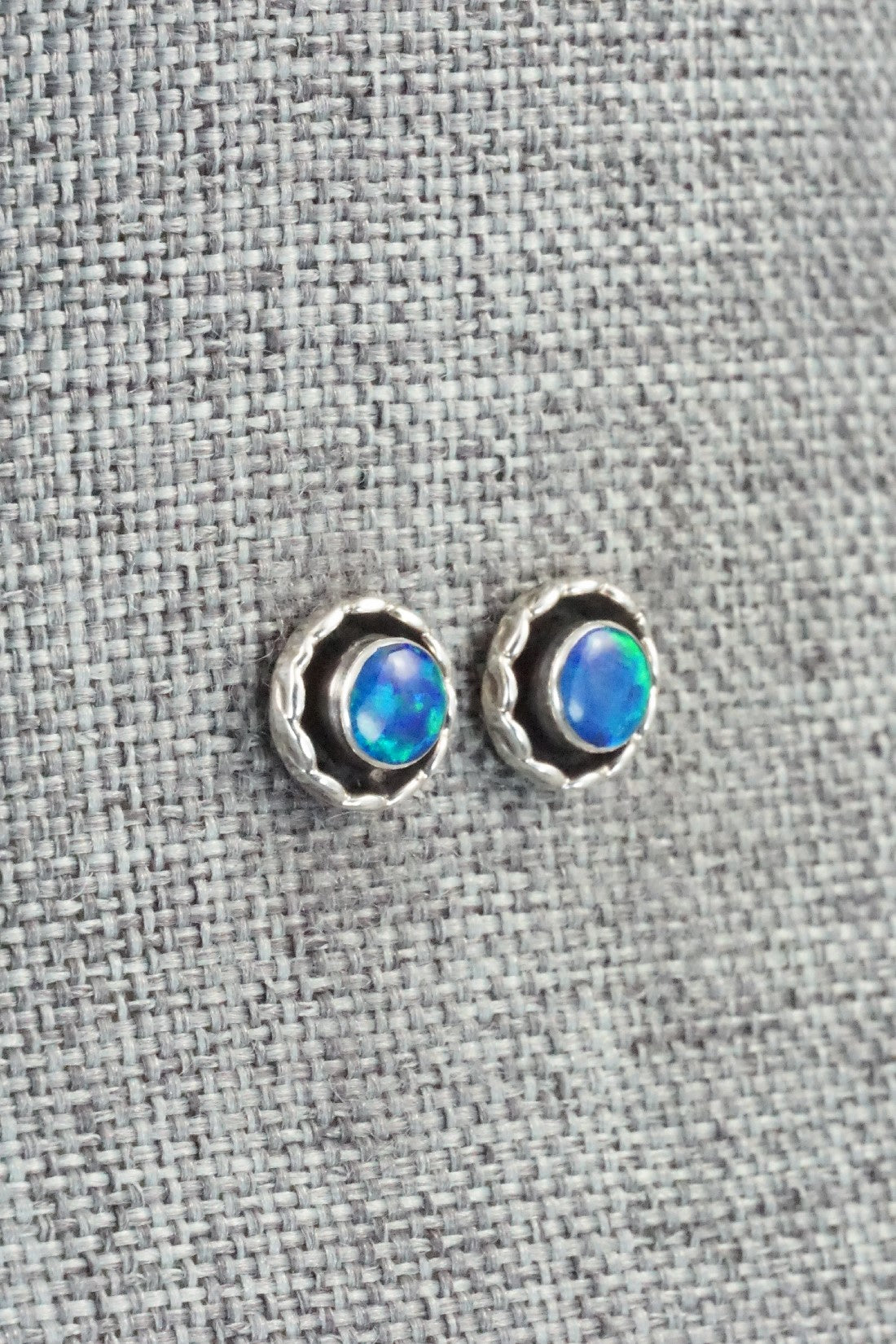 Opalite & Sterling Silver Earrings - Corina Leekity