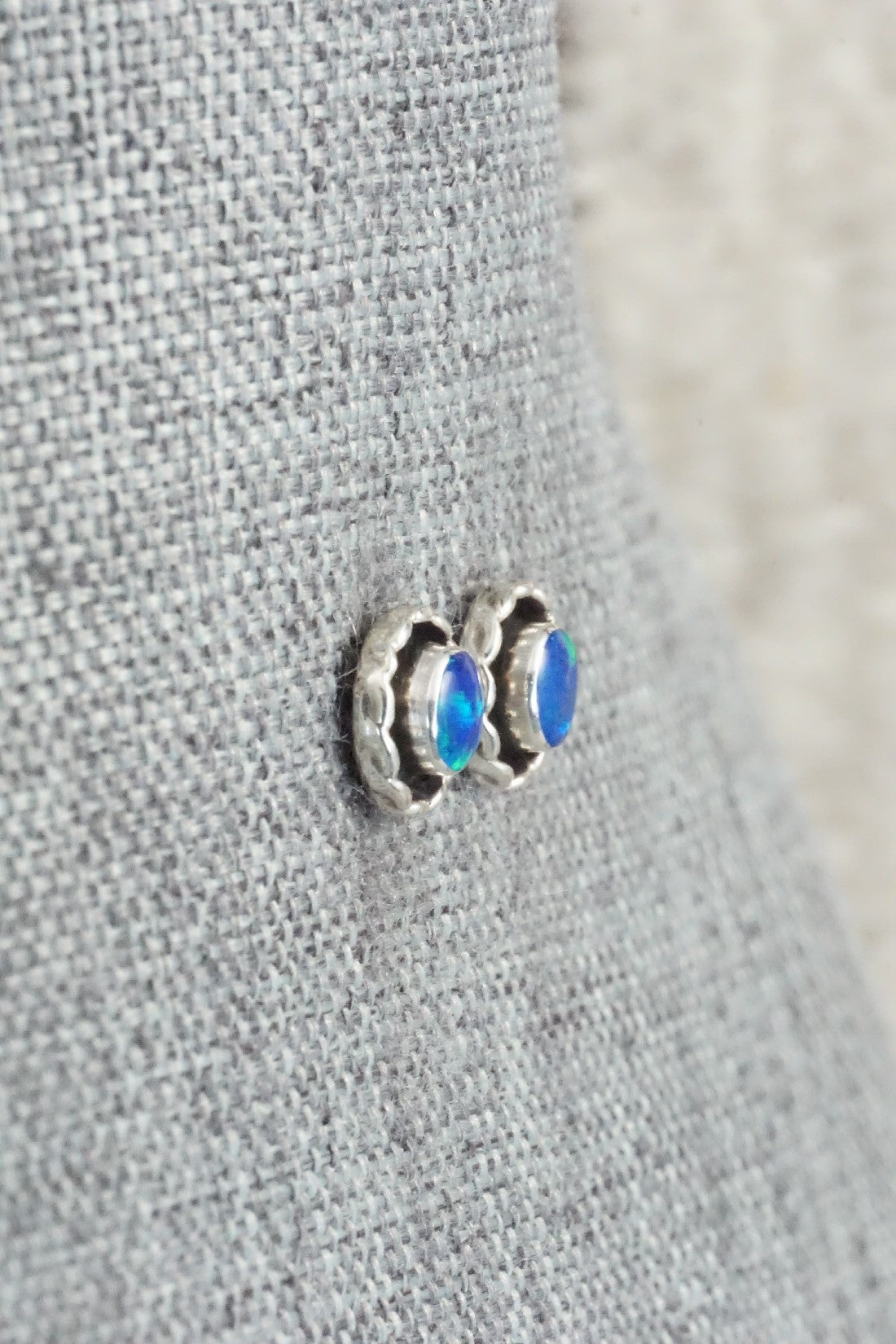 Opalite & Sterling Silver Earrings - Corina Leekity