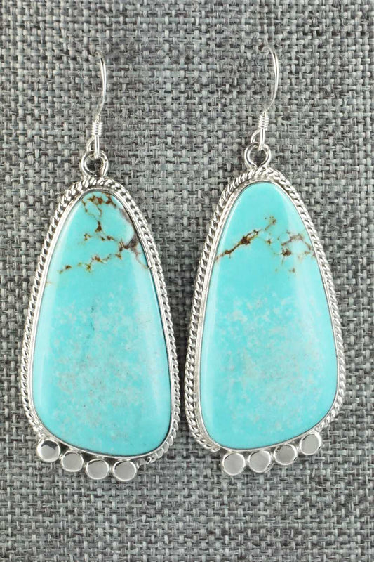 Turquoise & Sterling Silver Earrings - Sharon McCarthy
