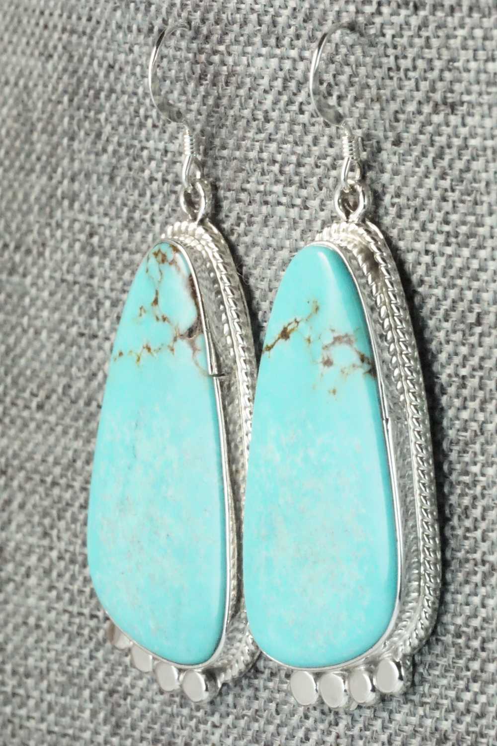 Turquoise & Sterling Silver Earrings - Sharon McCarthy